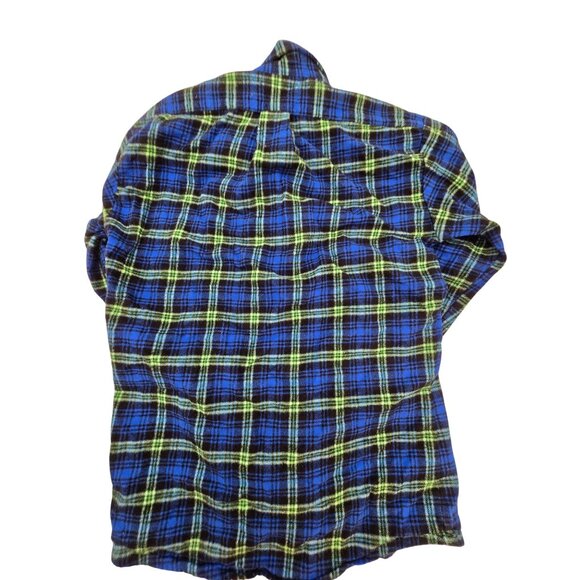 The Vermont Flannel Co Plaid Blue & Green cottagecore lumberjack gorpcore - Picture 6 of 8